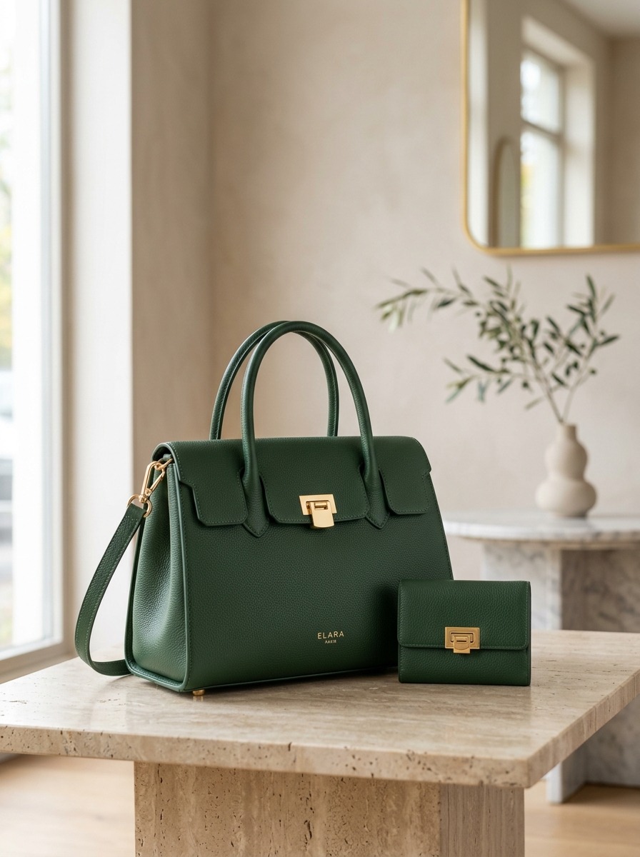 Verde Mini Çanta & Cüzdan Seti